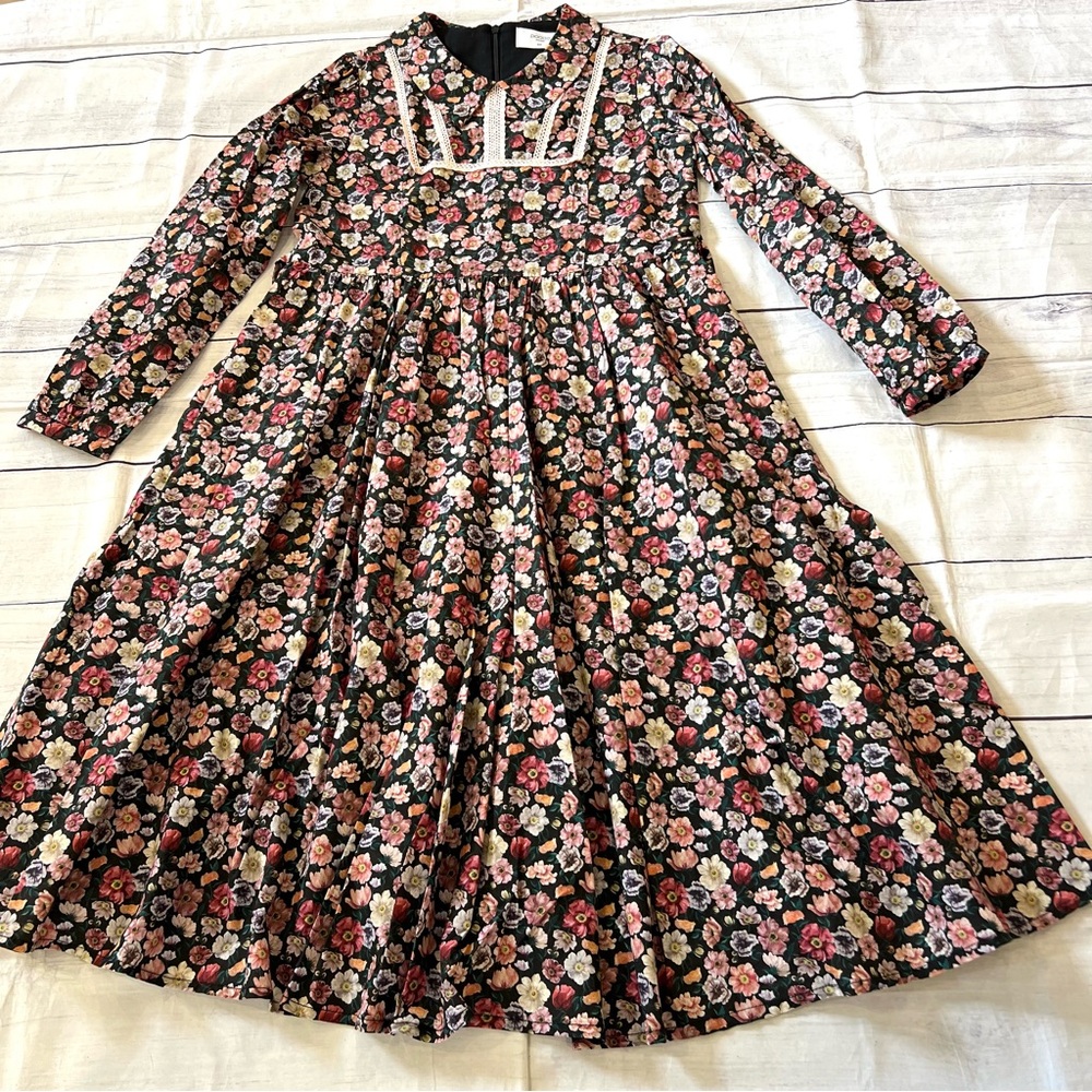 Paade Mode Elegant Floral Kids Dress